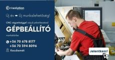 CNC gépbeállító munkatársakat keresünk