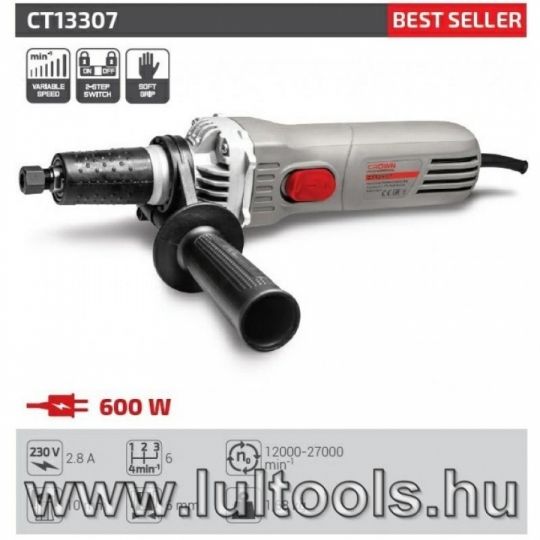 Crown elektromos egyenes csiszoló 600w,.,.,.,.
