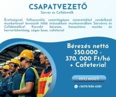Csapatvezető Sárvárra és Celldömölkre!