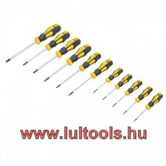 Csavarhúzó készlet T-profil (Torx) T6-T40 11 darabos