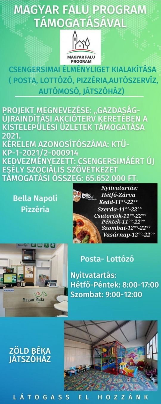 Csengersimai Élményliget kialakítása