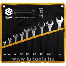Csillag-villáskulcs készlet coll méretek 1/4"-3/4"
