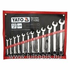 Csillag-villáskulcs klt. 12 részes 8-24 mm CrV YATO