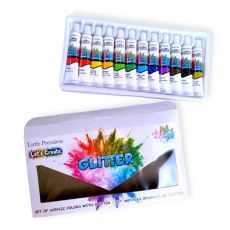 Csillogó akrilfesték készlet – 12 ml tubusokban