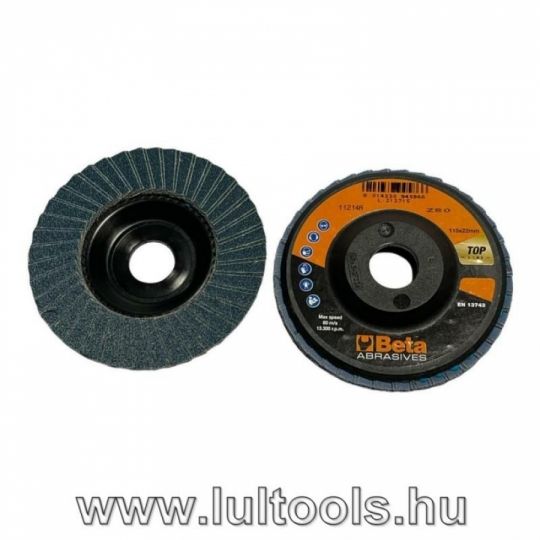 Csiszolótárcsa cirkónium csiszolóv. dupla lamellás 115mm Z80