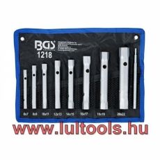 Csőkulcskészlet 6x7 - 20x22mm 9 darabos