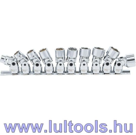 Csuklós dugókulcs készlet 10-19mm 3/8″ 10 részes