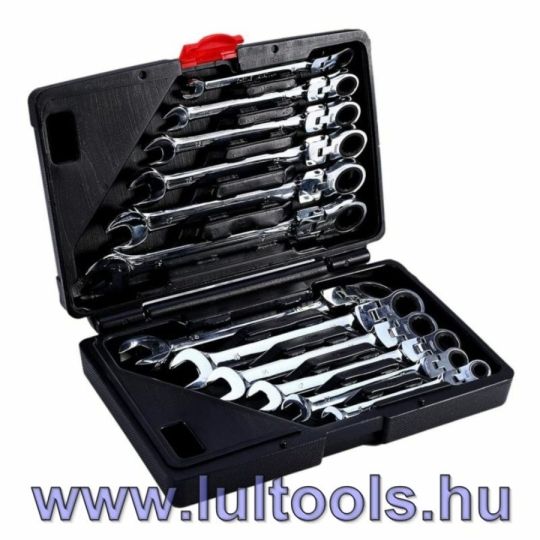 Csuklós racsnis csillag-villás kulcs klt 8-19mm LULTOOLS