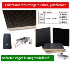 Csúszásmentes rétegelt lemez