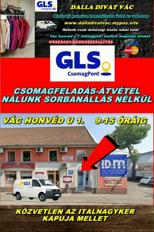 DALLA DIVAT VÁC PRÉMIUM HASZNÁLTRUHA ÉS GLS CSOMAGPONT