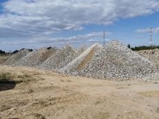 Darált beton nagy tételben