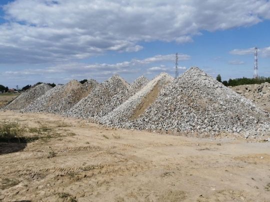 Darált beton nagy tételben