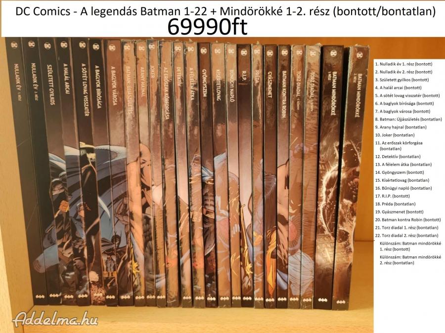 DC Comics - A legendás Batman 1-22 + Mindörökké 1-2. rész