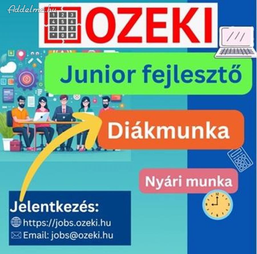 Diákmunka junior fejlesztő