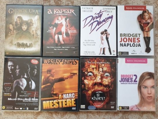 Dirty Dancing 13 kísértet stb. Gyári eredeti DVD filmek 8db egyben
