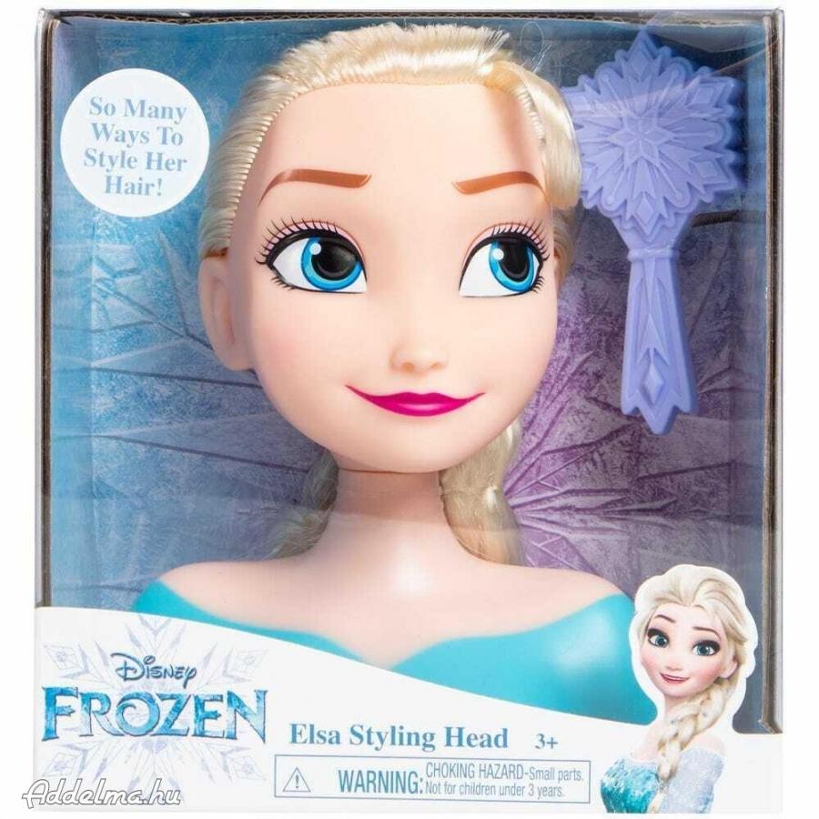 Disney - Elsa fodrász mini babafej