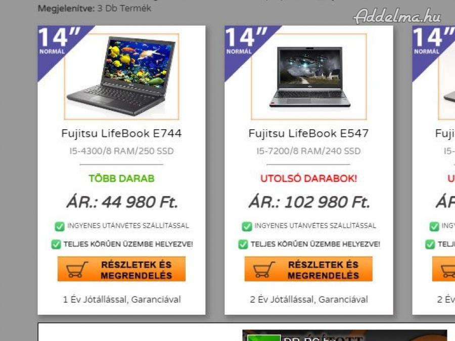 Dr-PC Legolcsóbban: Fujitsu LifeBook E547
