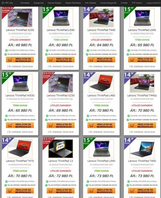 Dr-PC Olcsó laptop: Lenovo ThinkPad L470