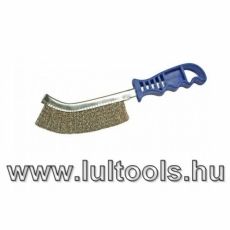 Drótkefe műanyag fogóval sárgaréz 260 mm
