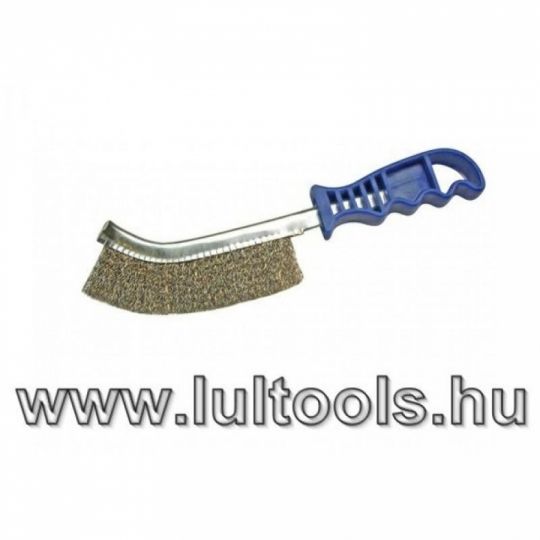 Drótkefe műanyag fogóval sárgaréz 260 mm