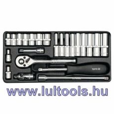 Dugókulcs készlet 23 részes 1/4" 4-13 mm CrV Yato