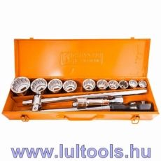 Dugókulcsgarnitúra 3/4" 22-50mm 12 szög Richmann Exclusive