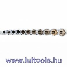 Dugókulcskészlet, tizenkétszögletű, 3/8" coll méretek