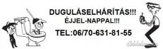 Duguláselhárítás! 06/70-631-81-55