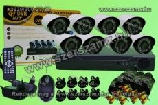 DVR H.264 8 kamerás Online éjjellátó