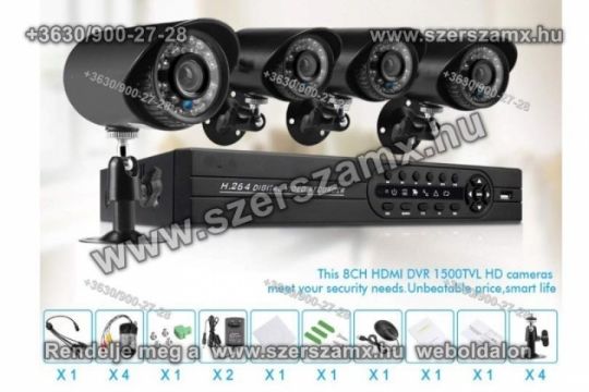 DVR H.264 Online éjjellátó térfigyelő