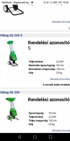 Eladó Viking GE 250 daráló