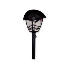 Elegáns fekete napelemes kerti lámpa – 44 cm
