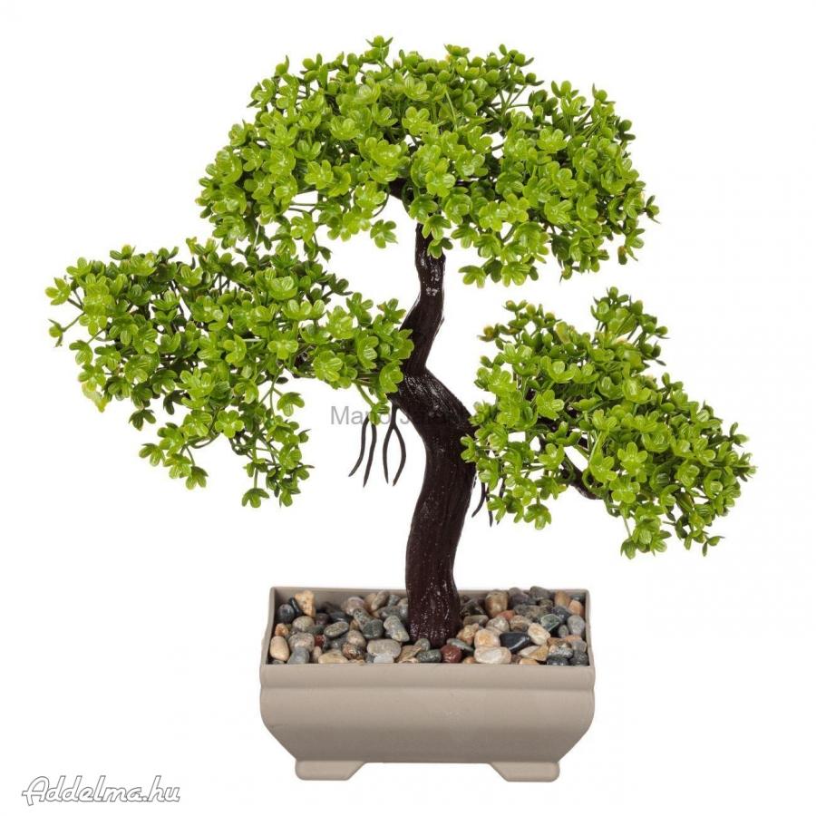 Élethű műanyag bonsai fa 22 cm