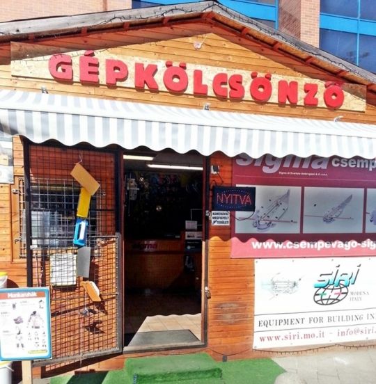 Építőipari kisgépkölcsönző