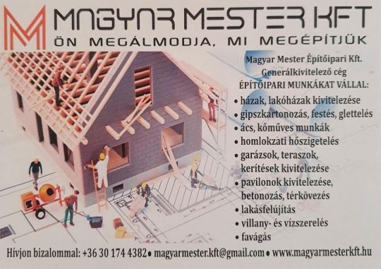 Építőipari munkákat vállalunk