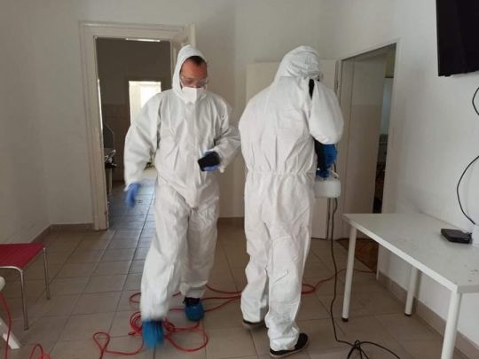 Épület fertőtlenítés nanoezüstös hidegködképzéssel