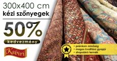 Extra nagy kézi csomózású szőnyegek a Kabiriben!