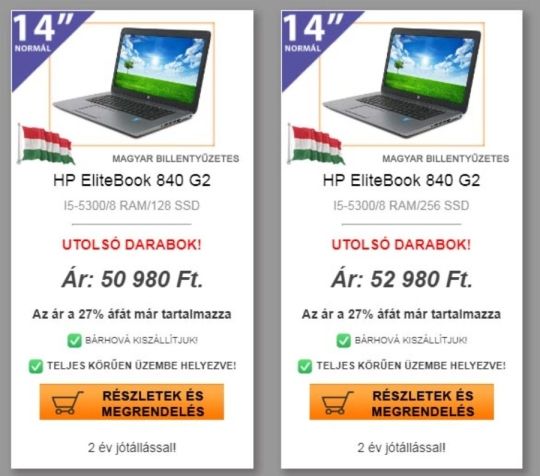 EZ MAGYAR! HP EliteBook 840 G2