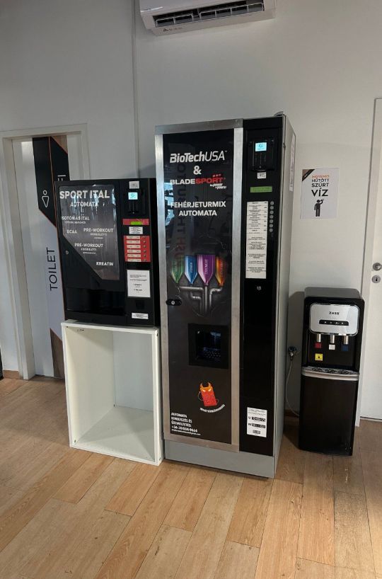 Fehérje&sportital automata üzemeltető vállalkozás