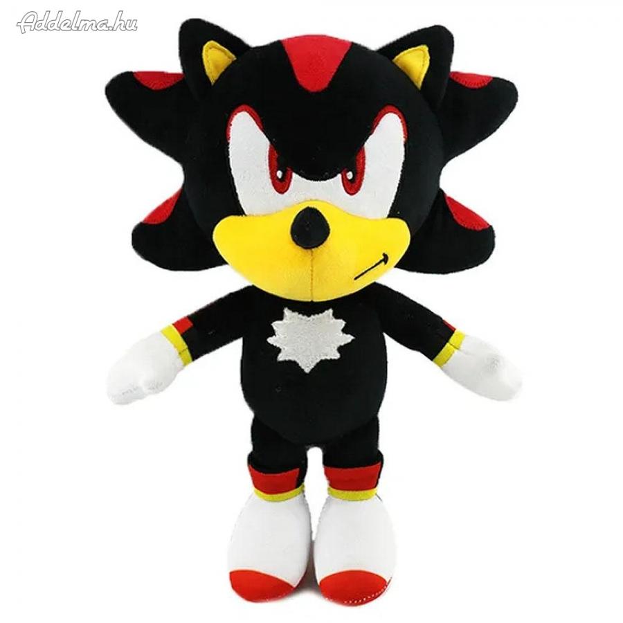 Fekete Shadow Sonic plüss 20 cm