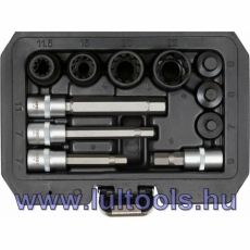Féknyereg szerelő dugókulcs készlet 11 részes 3/8", 1/2"