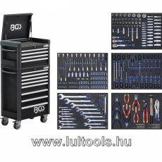 Felszerelt műhelykocsi 12 fiók 263 db szerszámmal BGS-4088