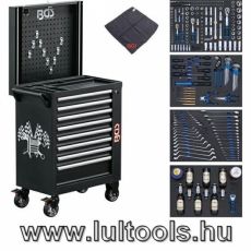 Felszerelt műhelykocsi 8 fiók 263 db szerszámmal BGS-4106
