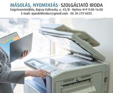 Színes nyomtatás, fénymásolás Szigetszentmiklós