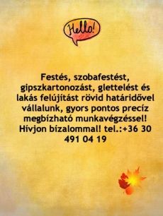 Festés szoba festés,mázolás, gipszkarton lakásfelújítás
