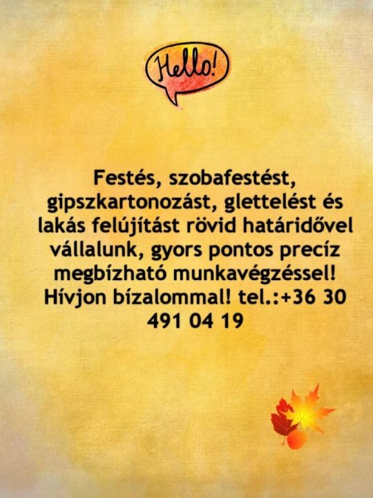 Festés szoba festés,mázolás, gipszkarton lakásfelújítás