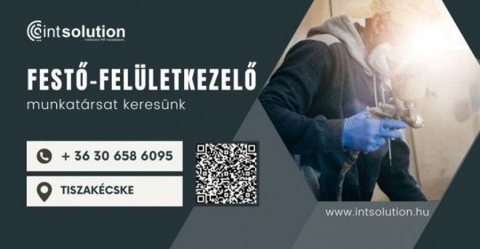Festő-felületkezelő munkatársat keresünk