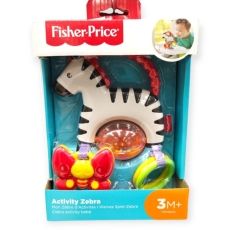 Fisher-Price tapadókorongos zebra babajáték – 3 hónapos kortól