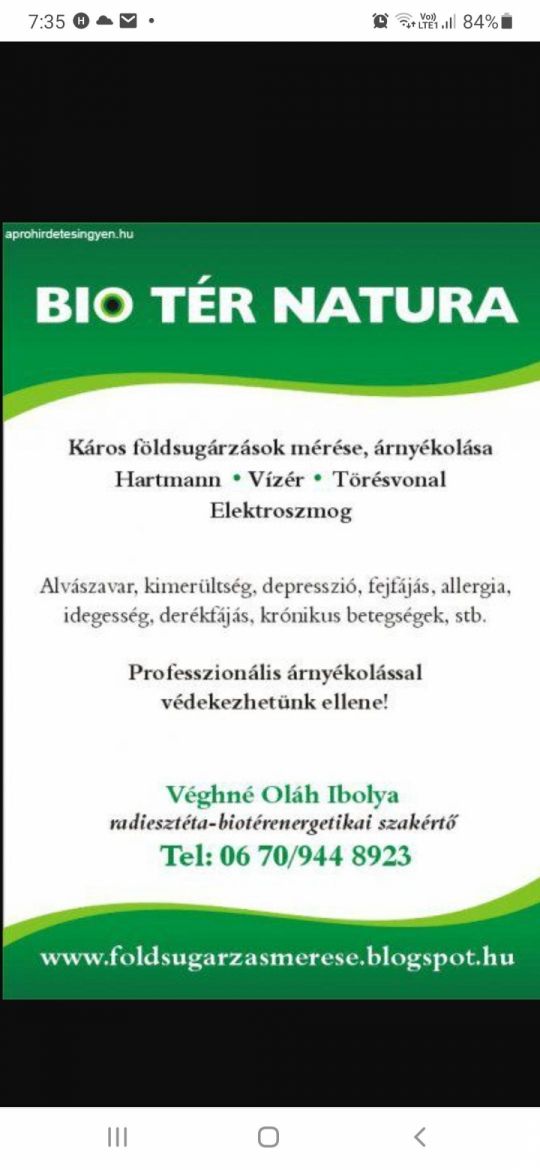 Földsugárzásmérés Radiesztézia