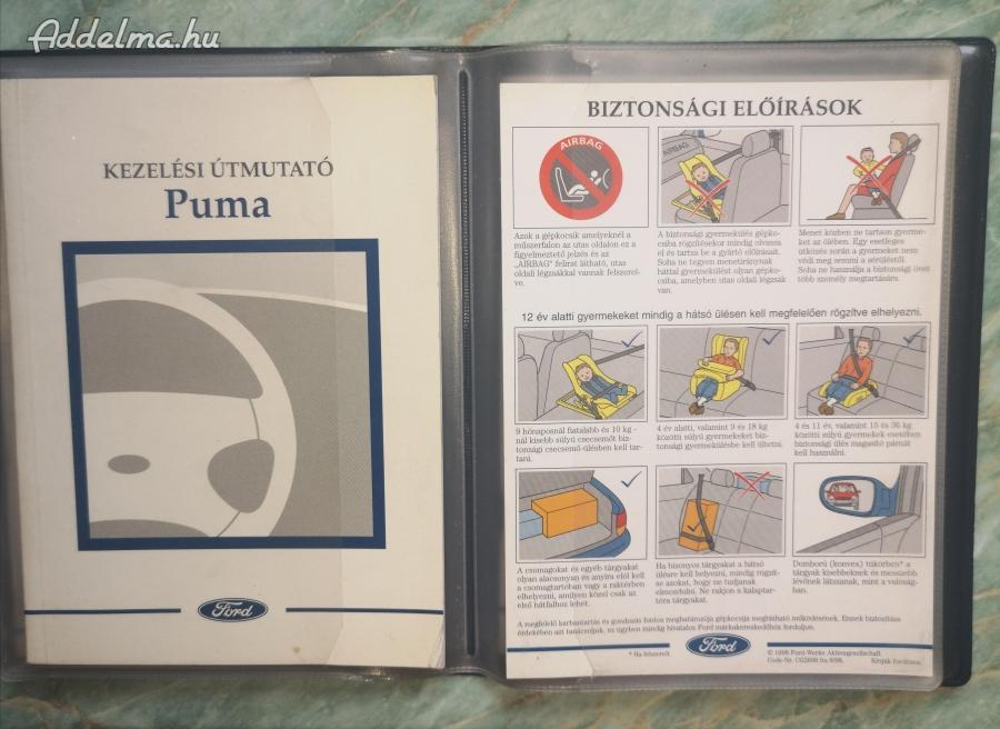 Ford Puma 1999 kezelési útmutató